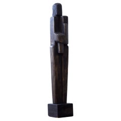 Escultura modernista de madera de escultor sueco desconocido. Fabricado en 1962
