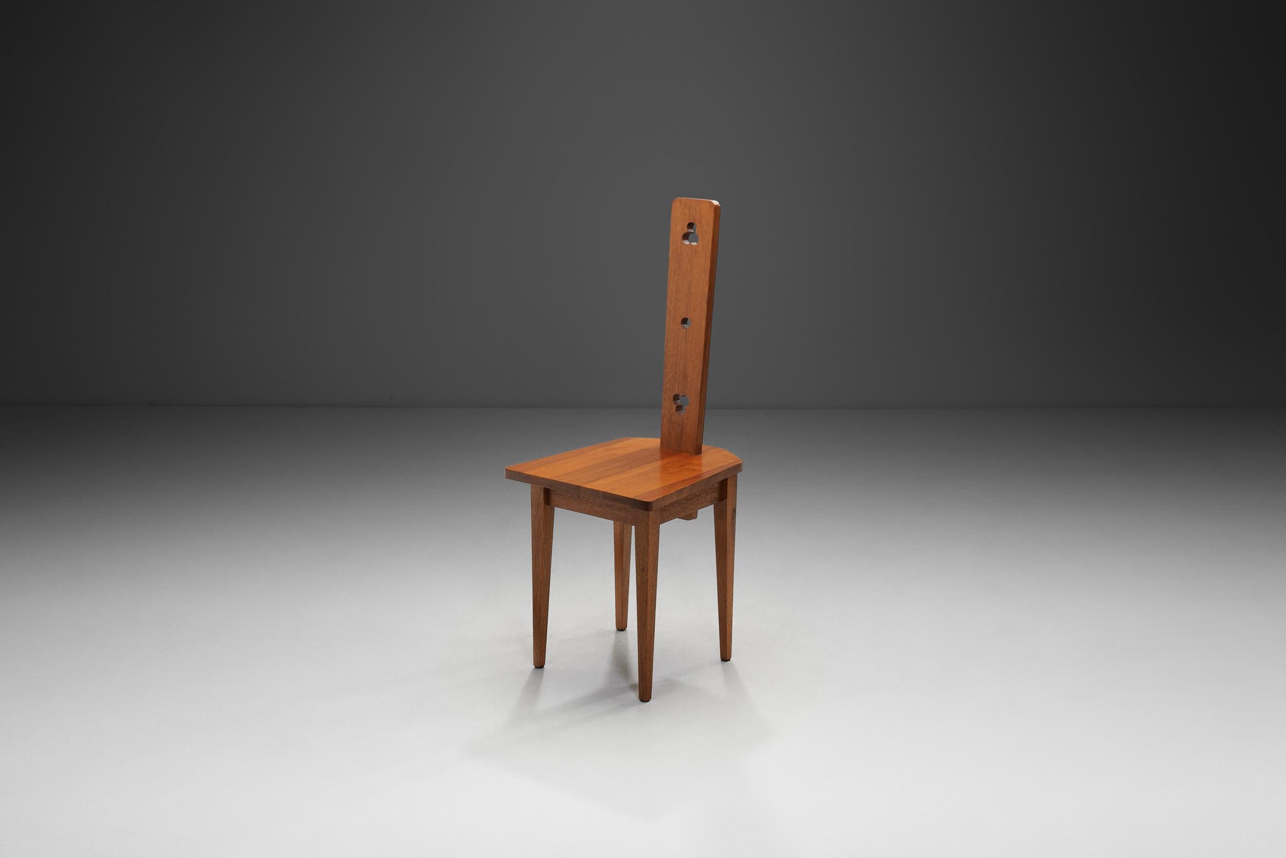 The ‘spinning chair’ is a historic type of seating with numerous modern interpretations across Europe - however, most preserved the main functional characteristics: solid wood, enduring, high quality craftsmanship, a tall, straight back for good