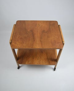 Modernist wooden trolley, France, 50’s
