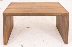 Modernist Wooden Waterfall Side Table