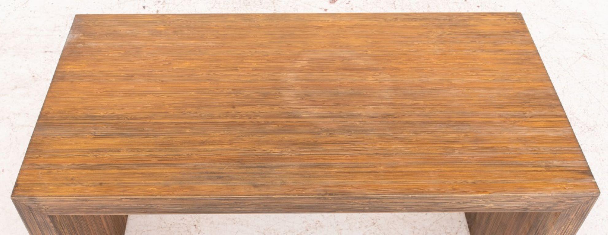 Unknown Modernist Wooden Waterfall Side Table For Sale