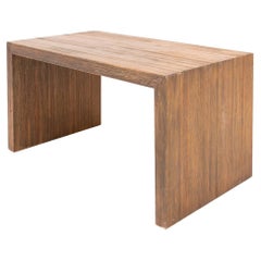 Retro Modernist Wooden Waterfall Side Table