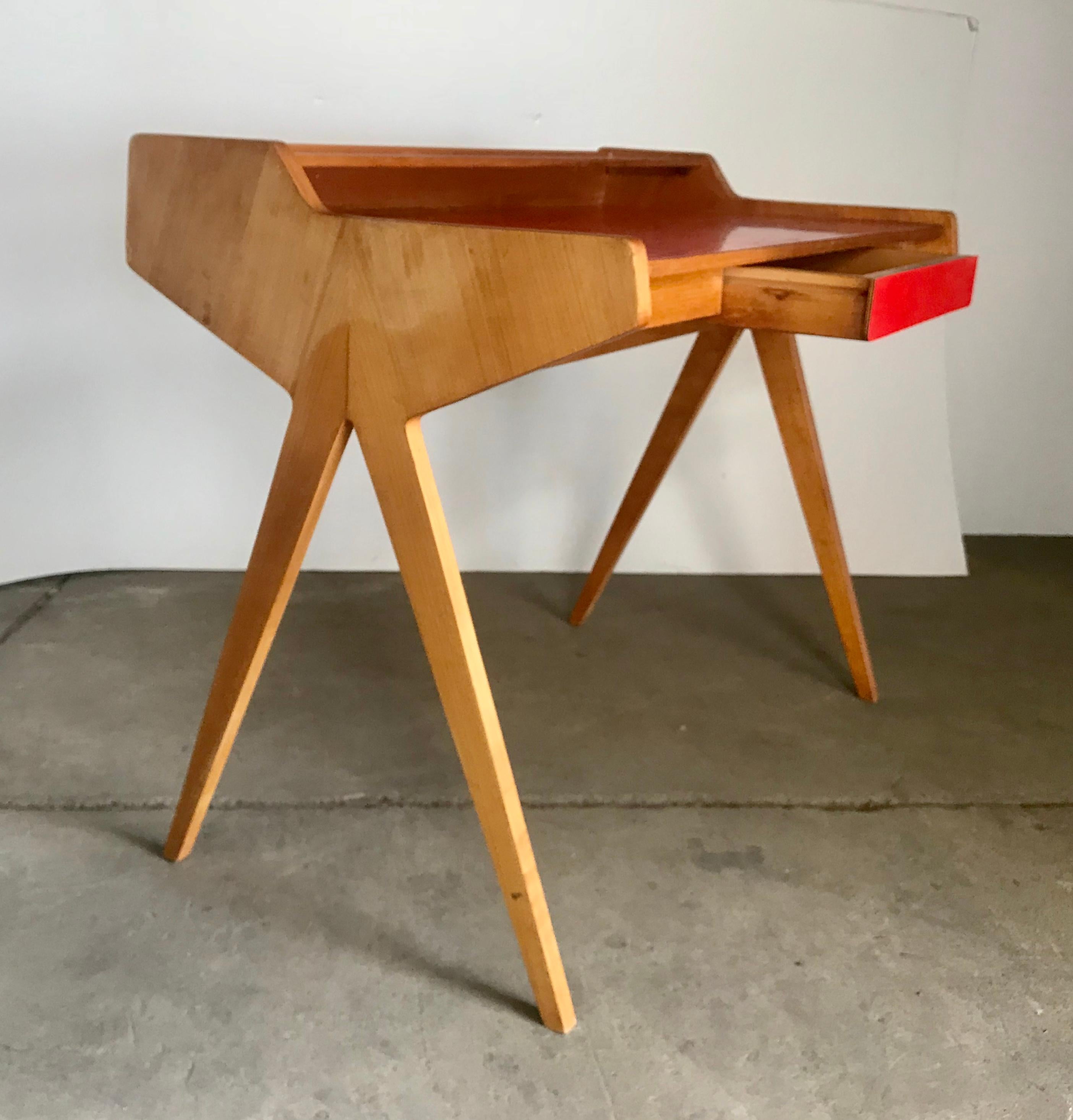 Modernist Writing Table or desk by Helmut Magg for WK Möbel Germany, 1955 3