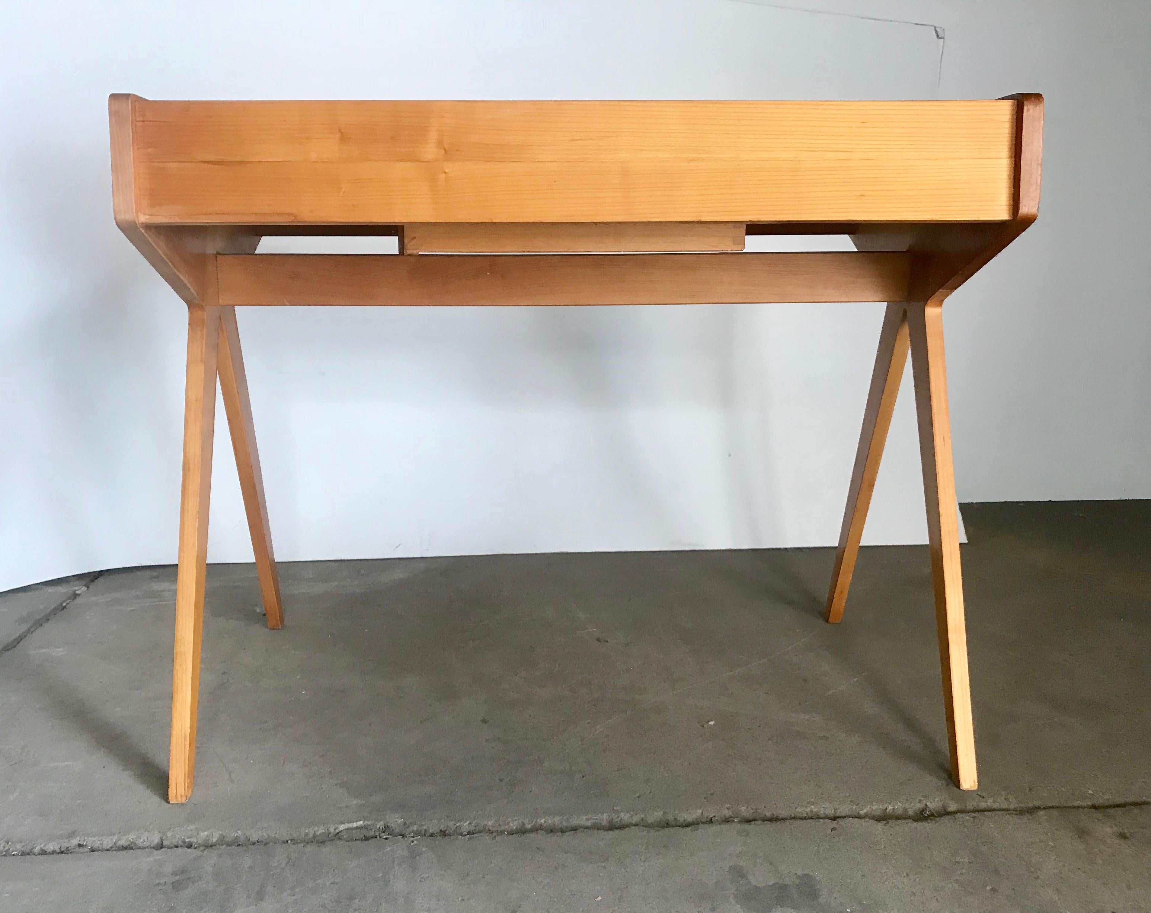 Modernist Writing Table or desk by Helmut Magg for WK Möbel Germany, 1955 1