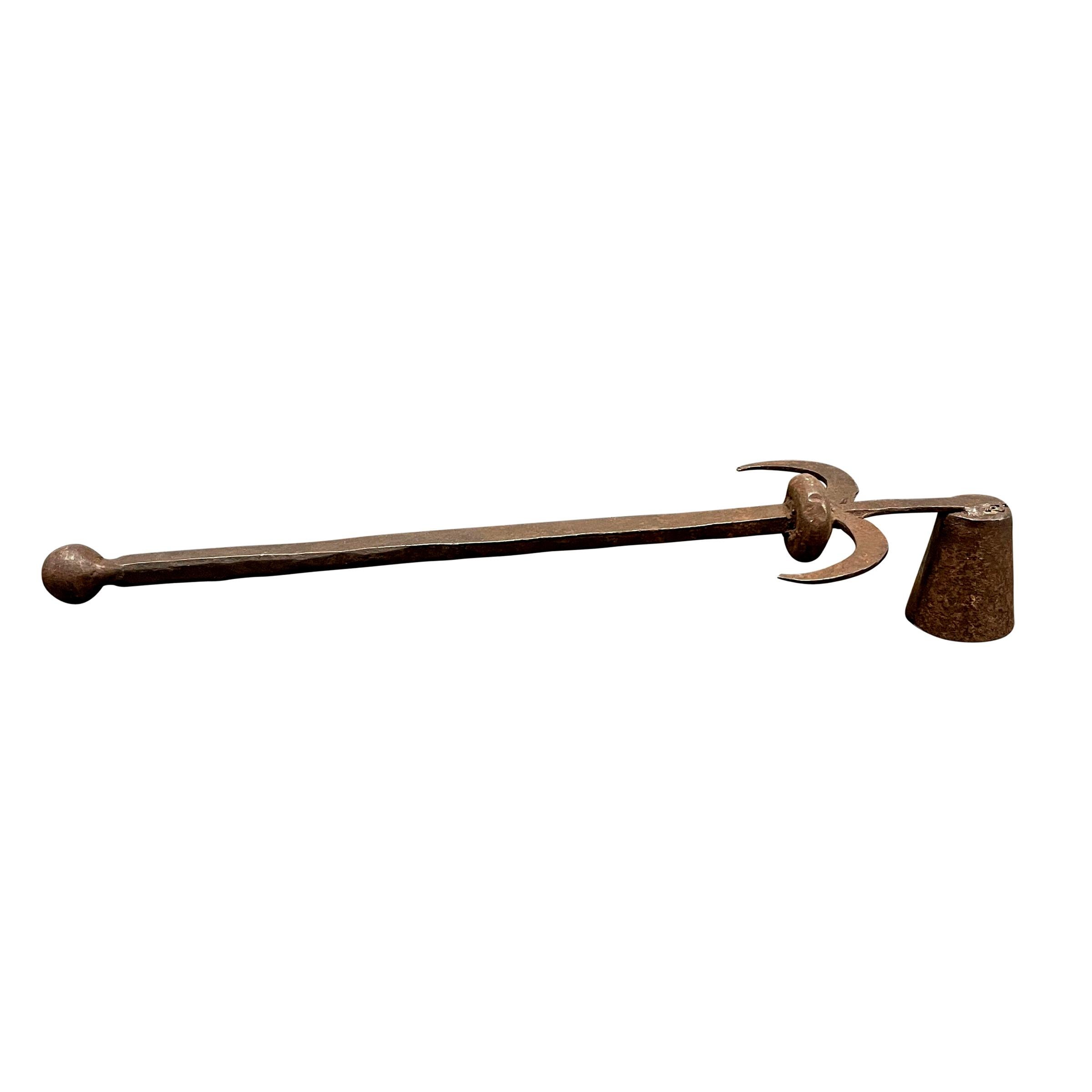 Modernist Wrought Iron Candle Snuffer