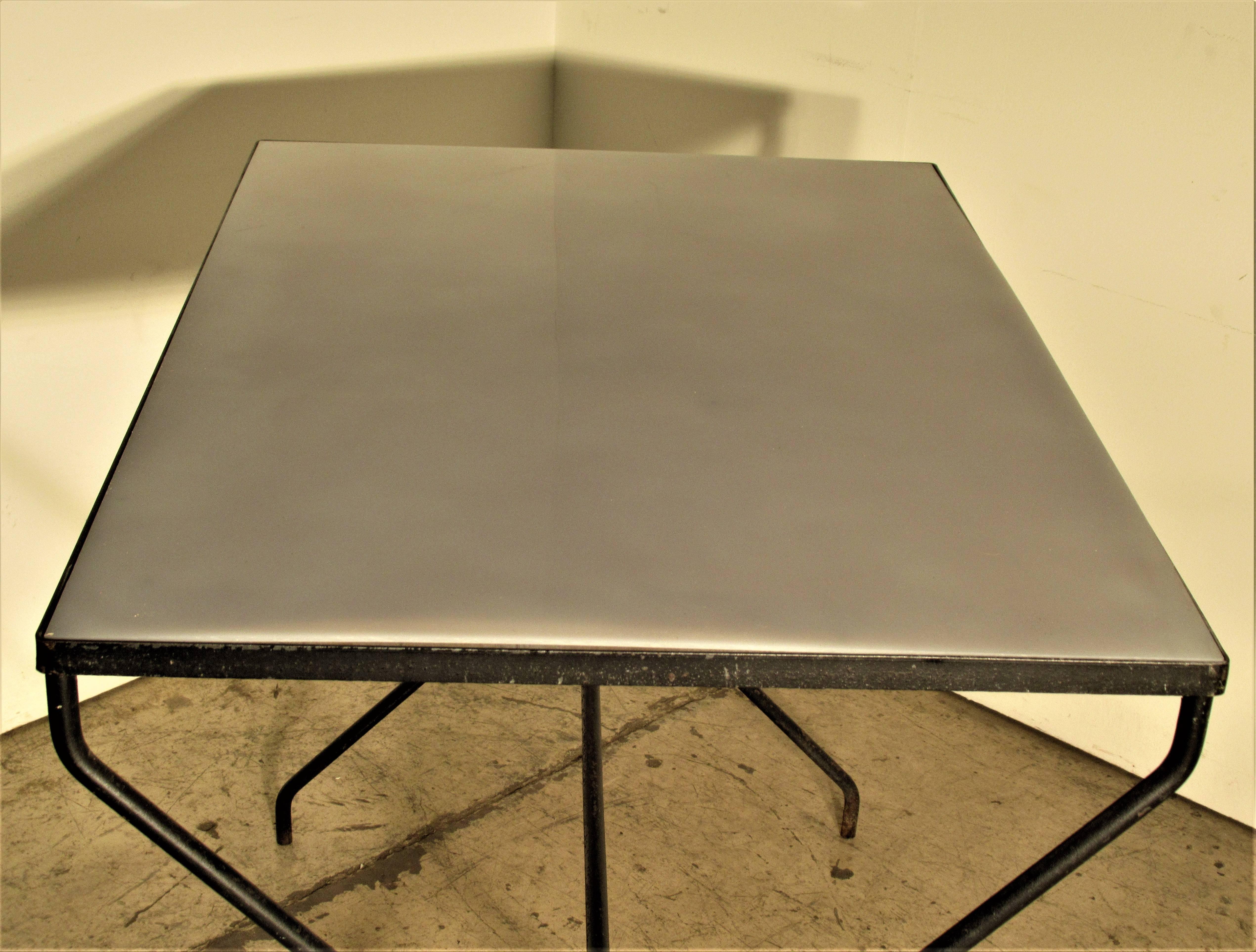 Modernist X Base Iron Table 5