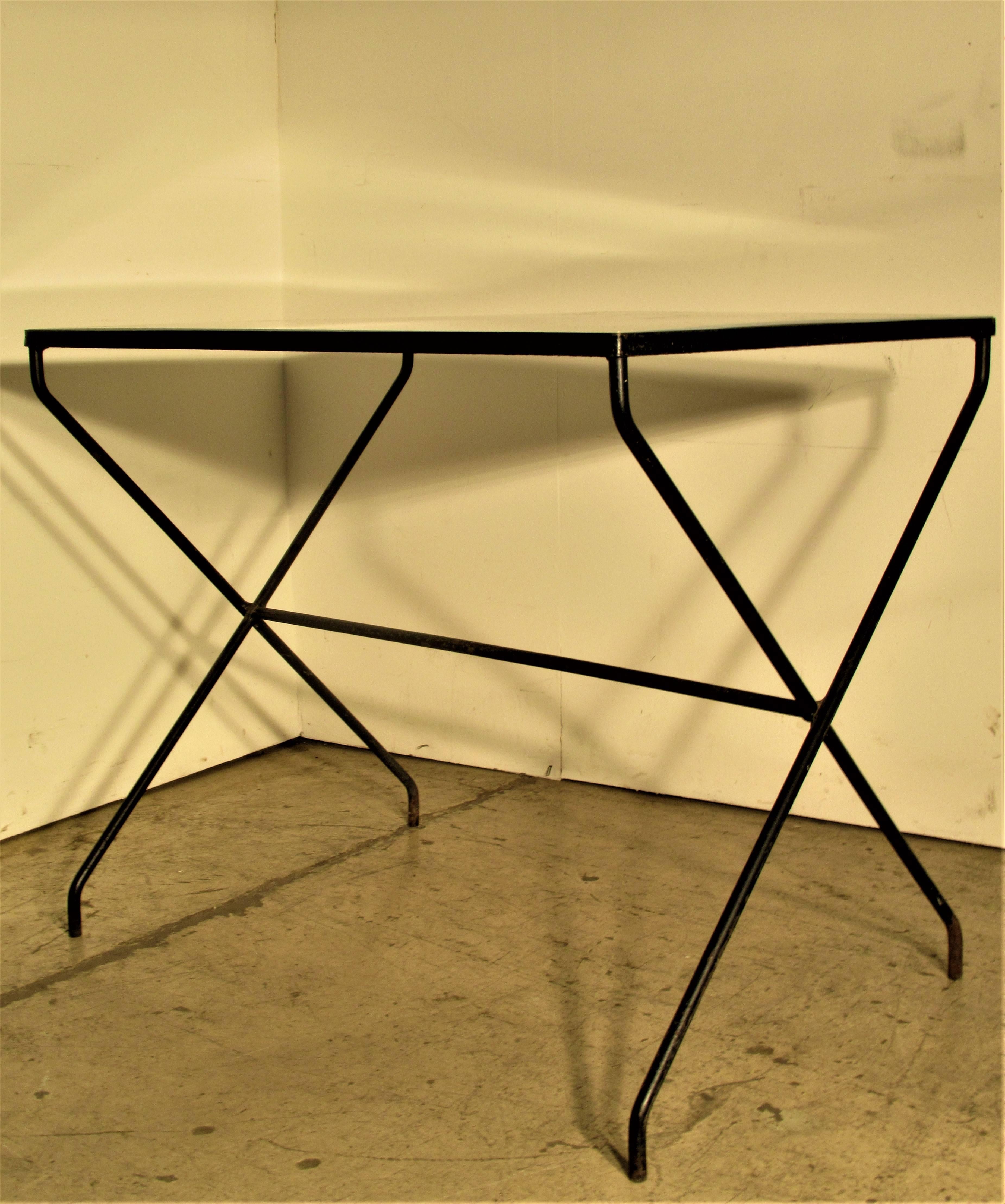 Modernist X Base Iron Table 1