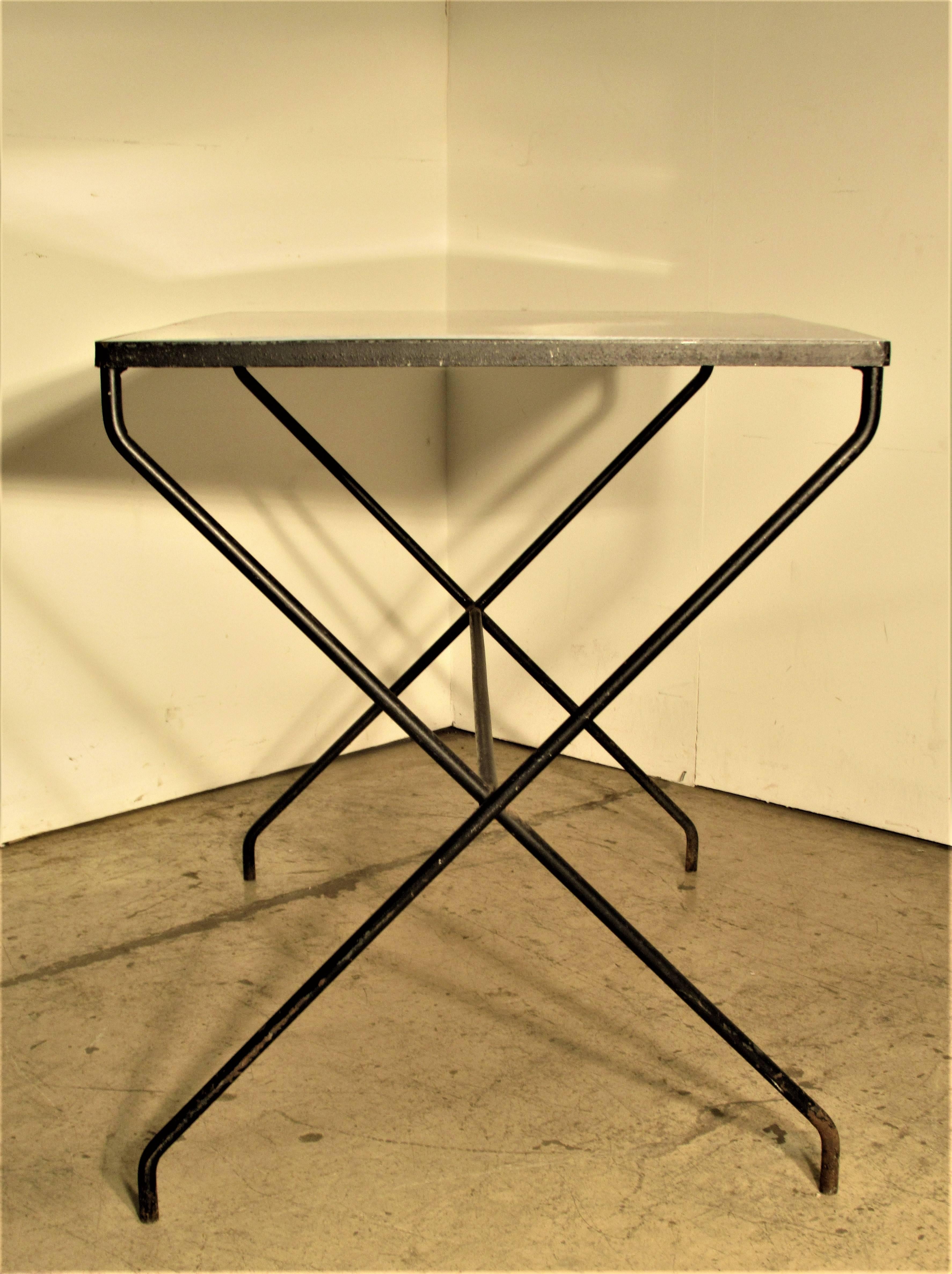Modernist X Base Iron Table 2