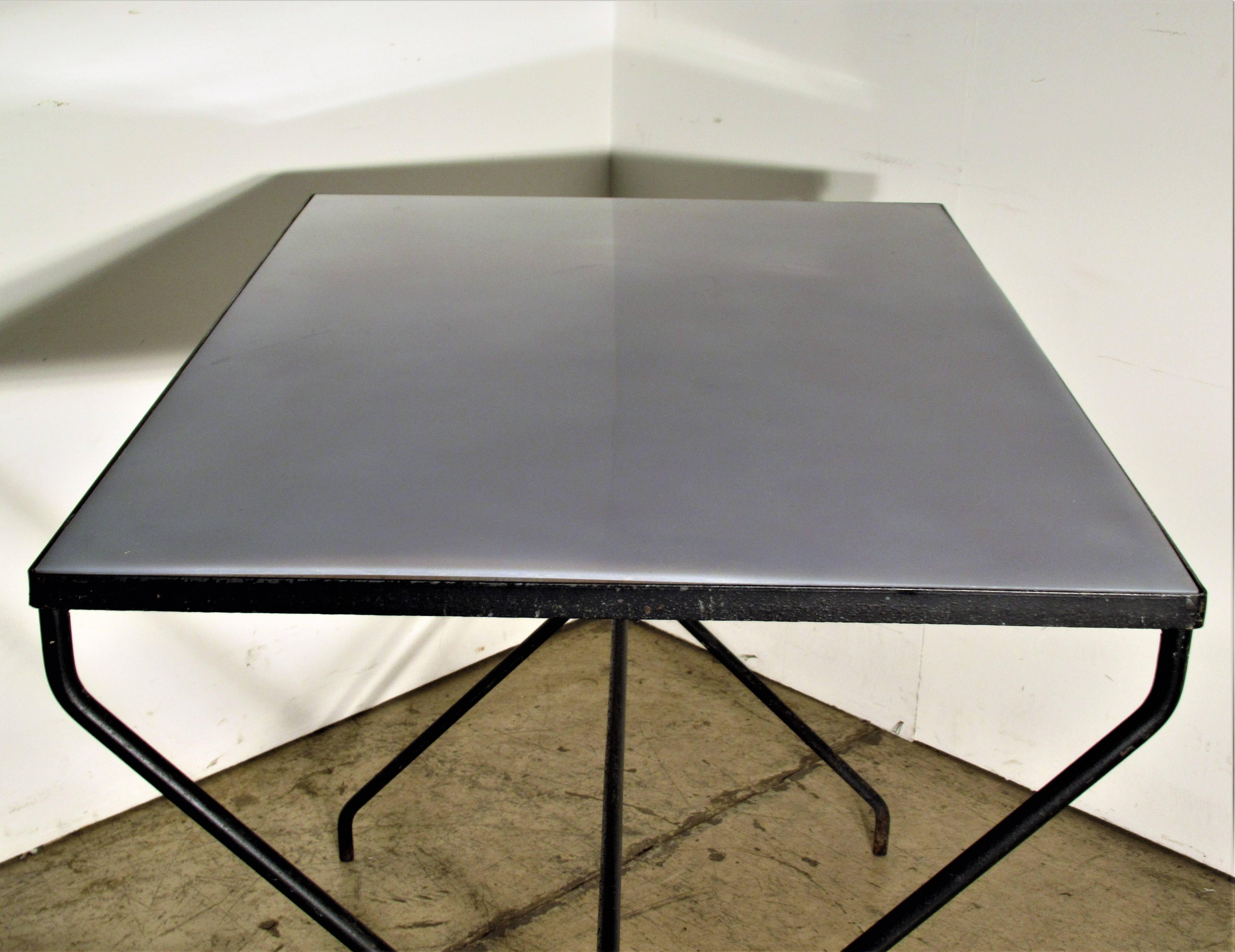 Modernist X Base Iron Table 4
