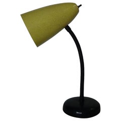 Modernist Yellow Fiberglass Gooseneck Desk Table Lamp