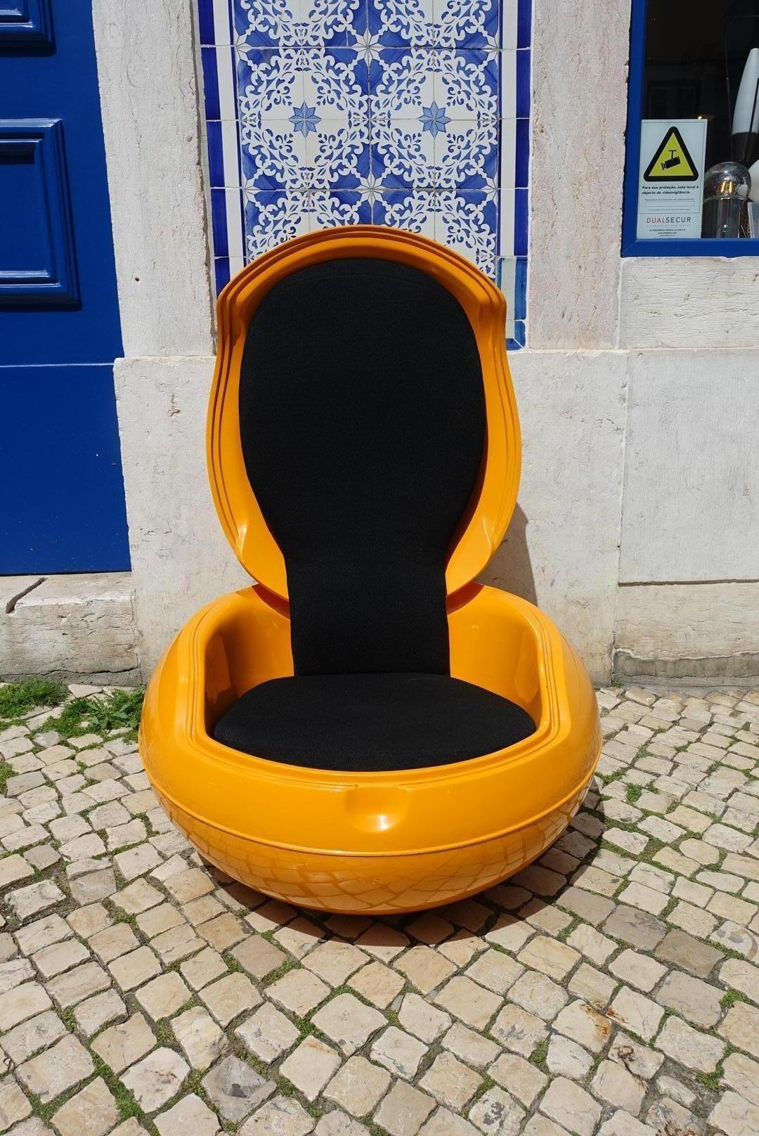 Modernist Yellow Garden Egg Chair or Senftenberg Egg by Peter Ghyczy, 1968 In Good Condition In Lisboa, PT