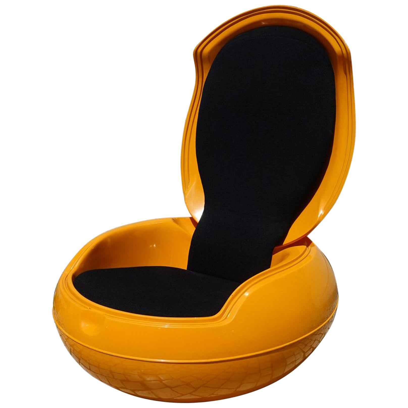Modernist Yellow Garden Egg Chair or Senftenberg Egg by Peter Ghyczy, 1968