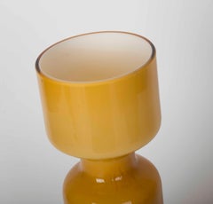 Modernist Yellow Glass Vase