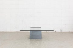 Modernist Zig-Zag Metal Coffee Table