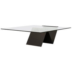 Modernist Zig-Zag Metal Coffee Table