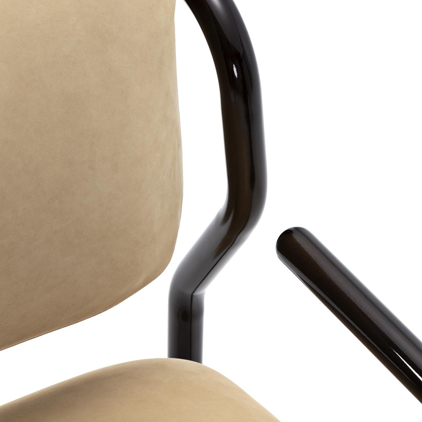 Beigefarbener Modernista Lederstuhl STUDIOPEPE von Exteta im Angebot 6