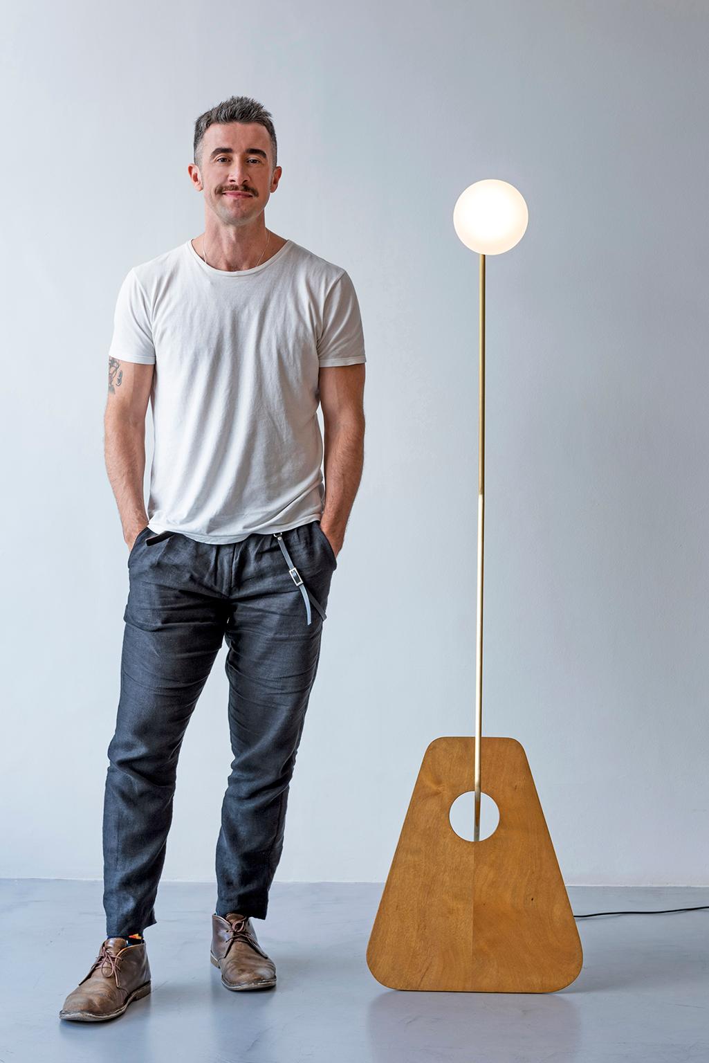 Brushed Modernista Lamp For Sale