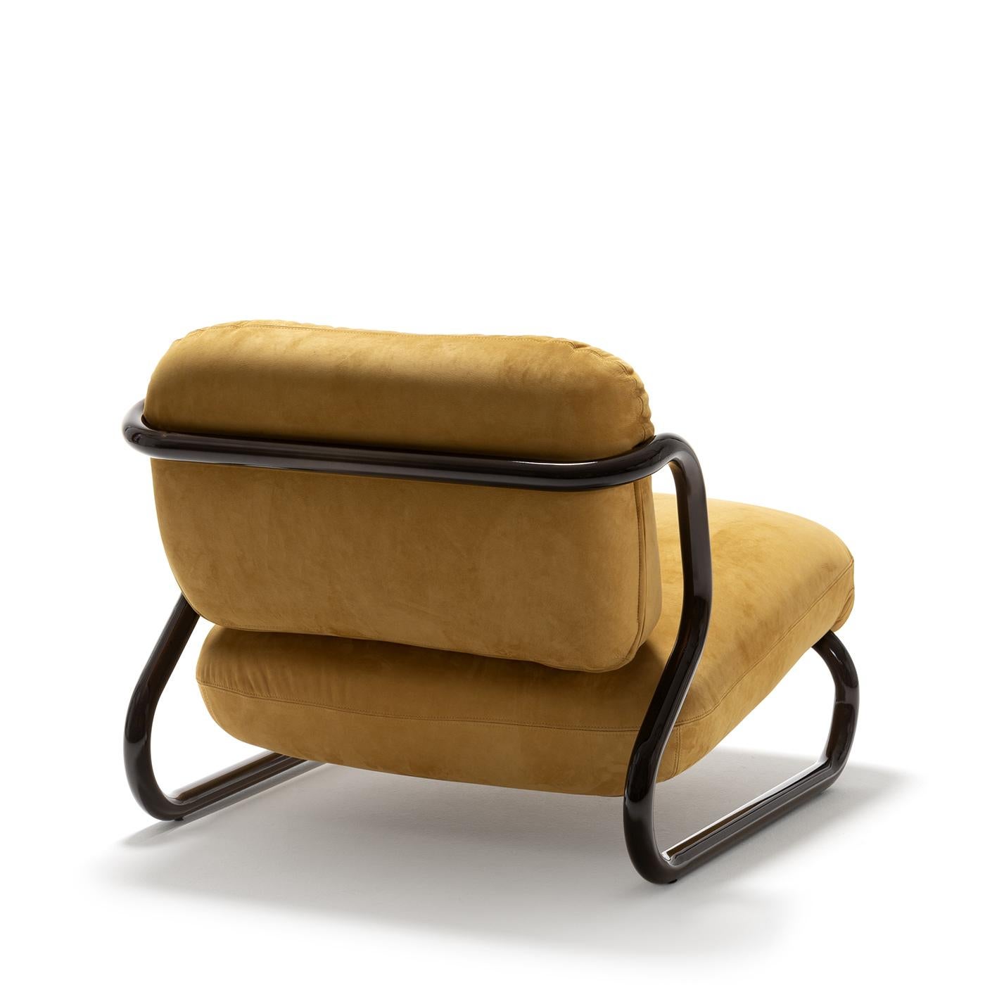 Chaise longue en cuir orange Modernista STUDIOPEPE By Exteta en vente 5