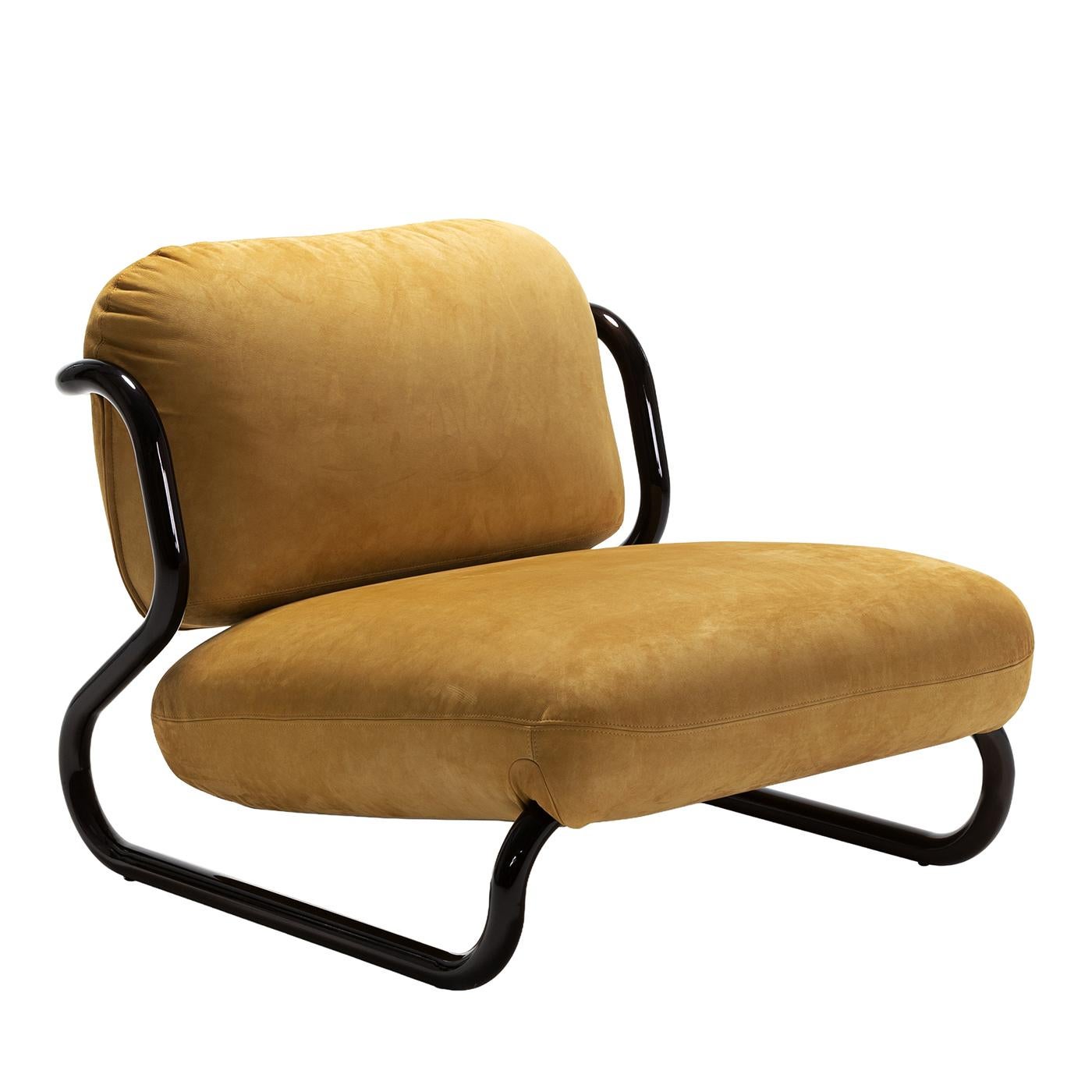 Chaise longue en cuir orange Modernista STUDIOPEPE By Exteta en vente 8