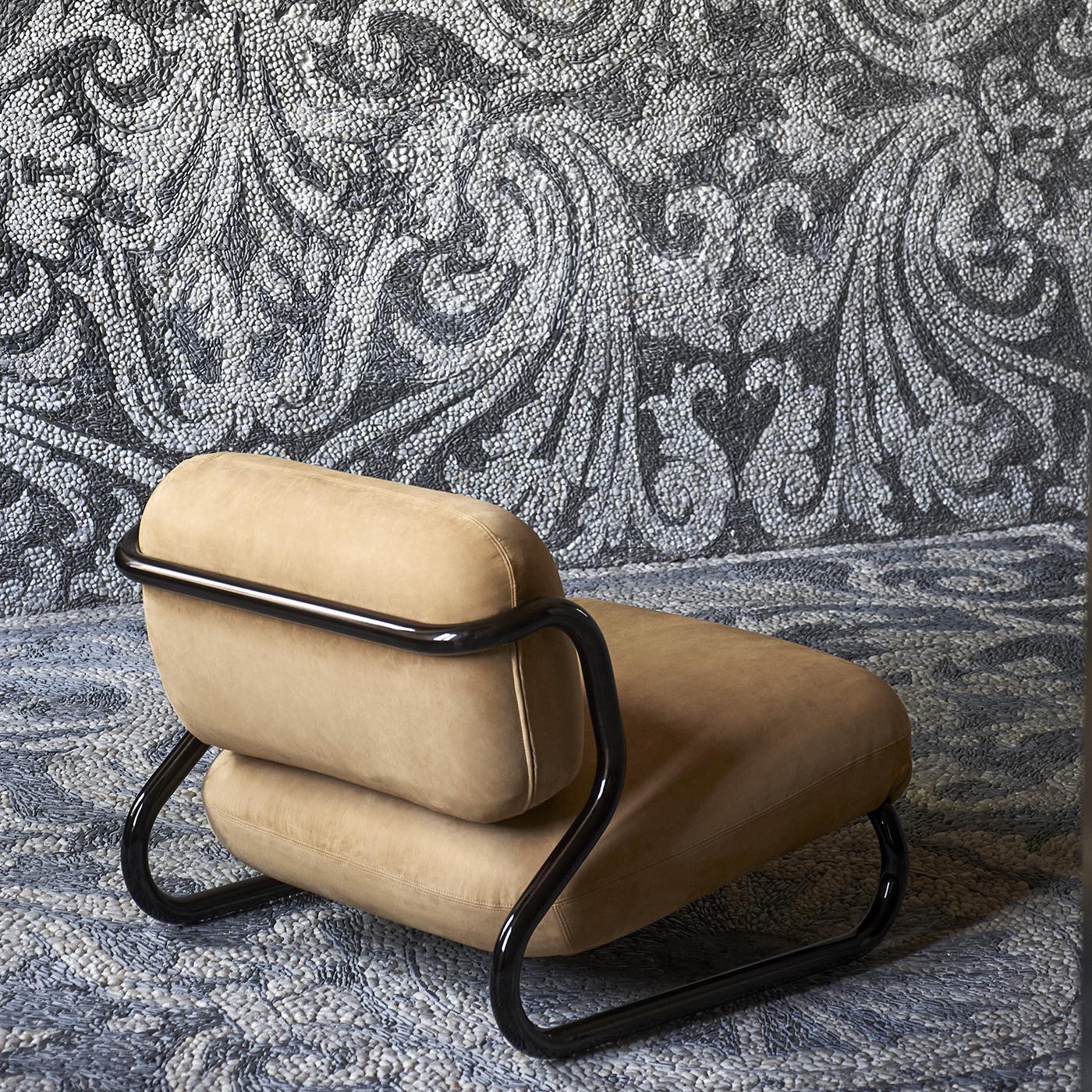 italien Chaise longue en cuir orange Modernista STUDIOPEPE By Exteta en vente