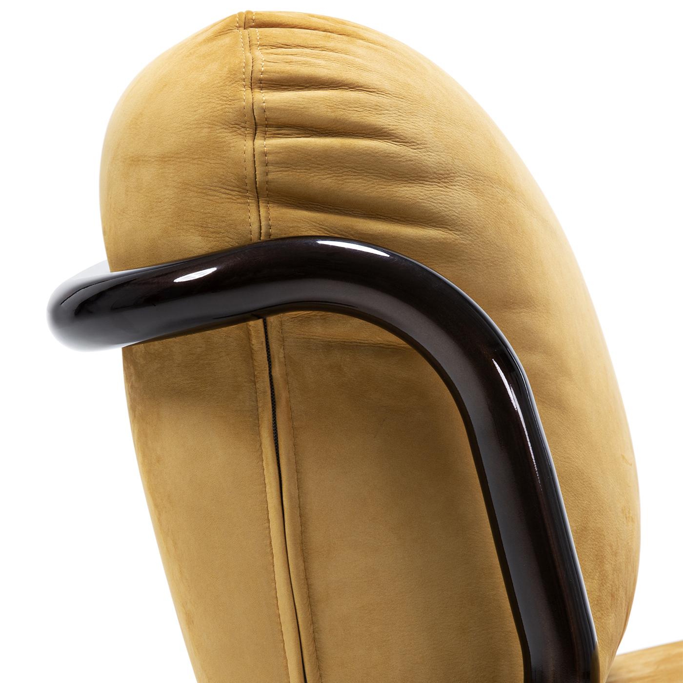 Chaise longue en cuir orange Modernista STUDIOPEPE By Exteta en vente 1