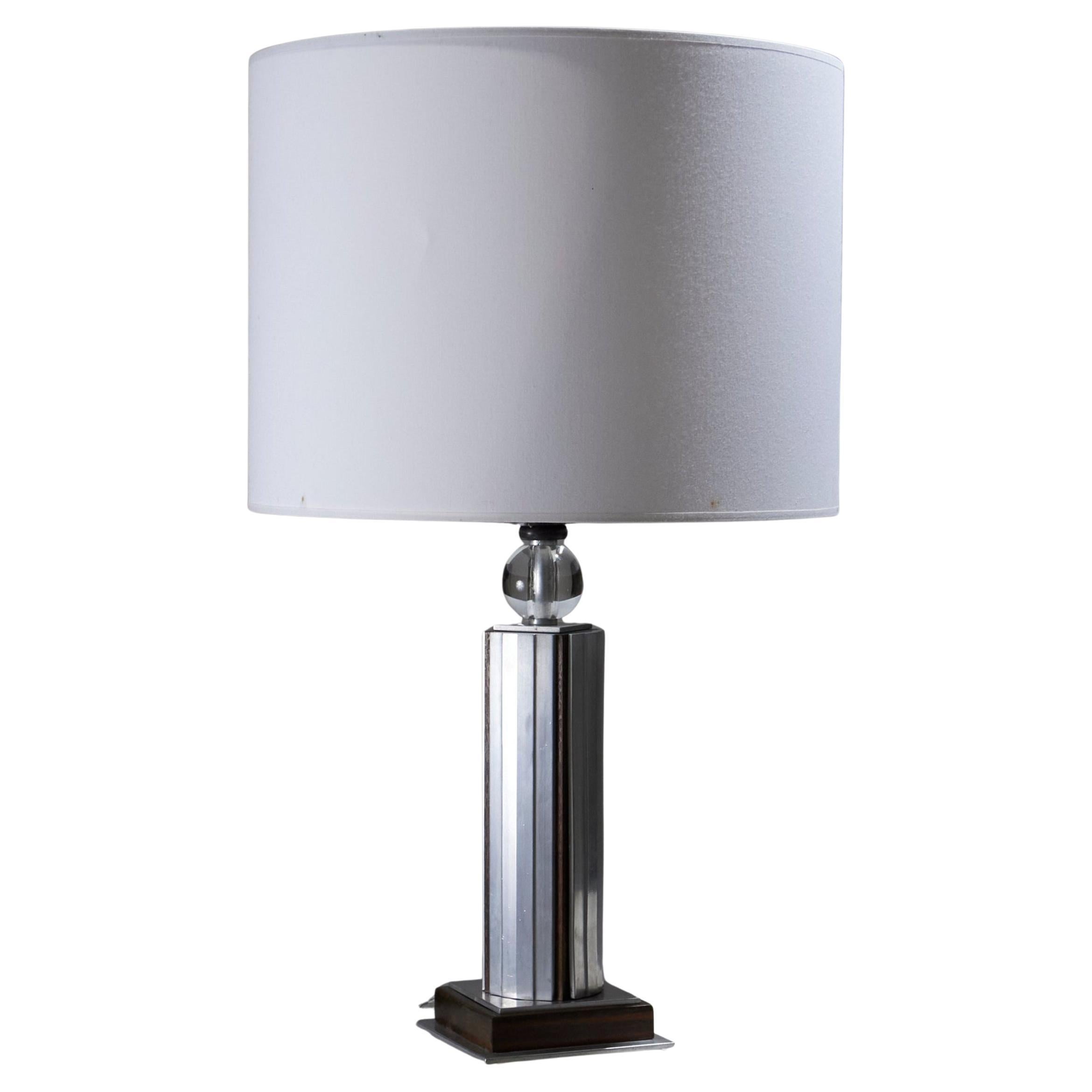 Moderniste table lamp in aluminum