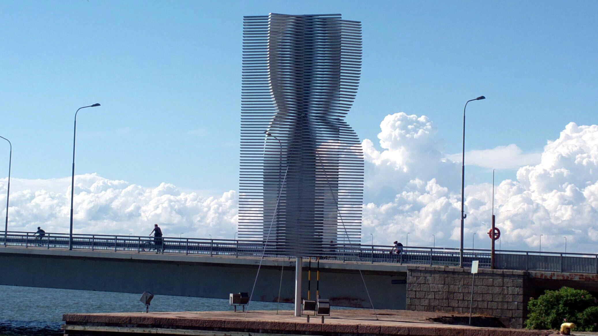 Scultura modernista in alluminio a lamelle di Raimo Utriainen, Finlandia 1973 in vendita 6