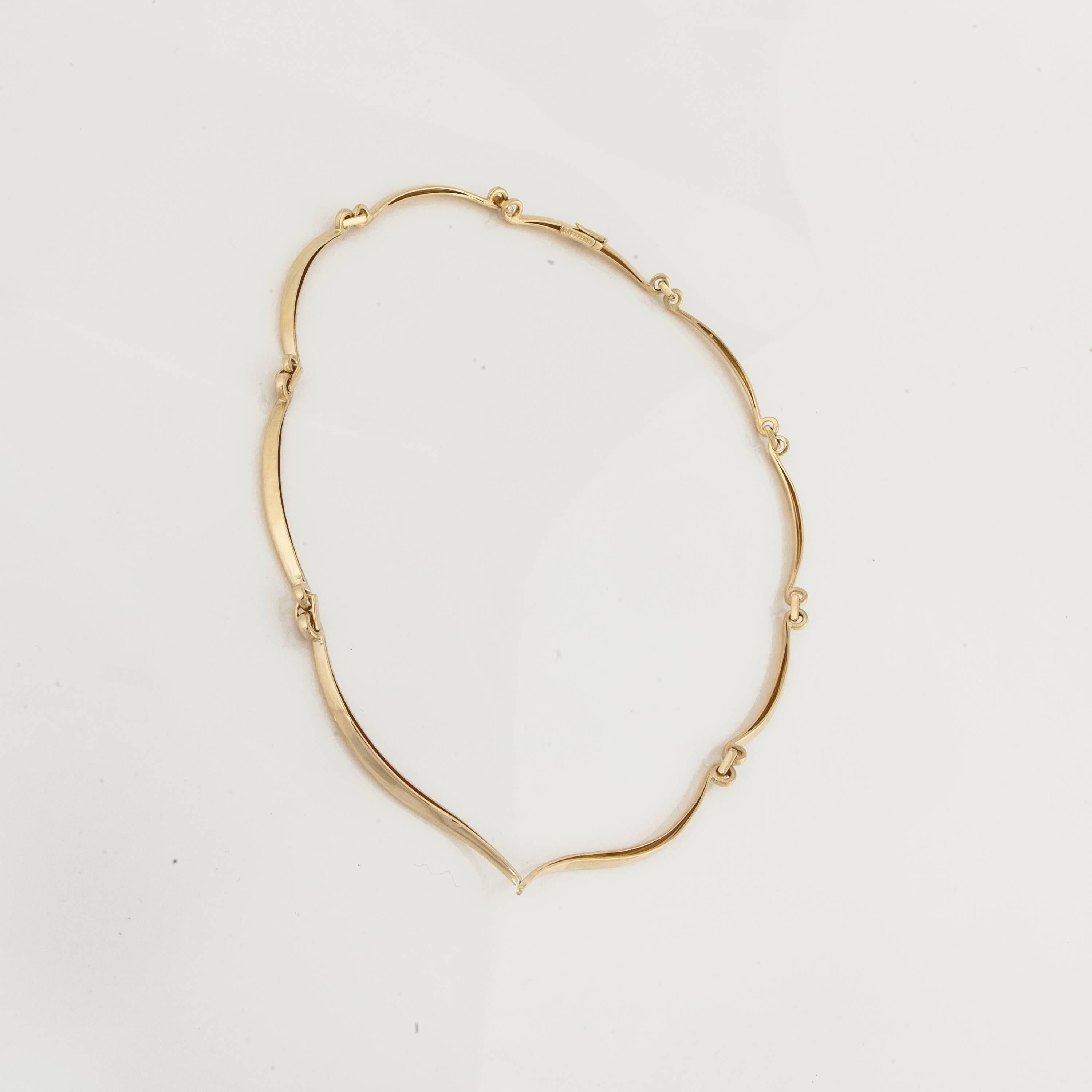 David Webb 18K Yellow Gold Necklace In Good Condition In Houston, TX