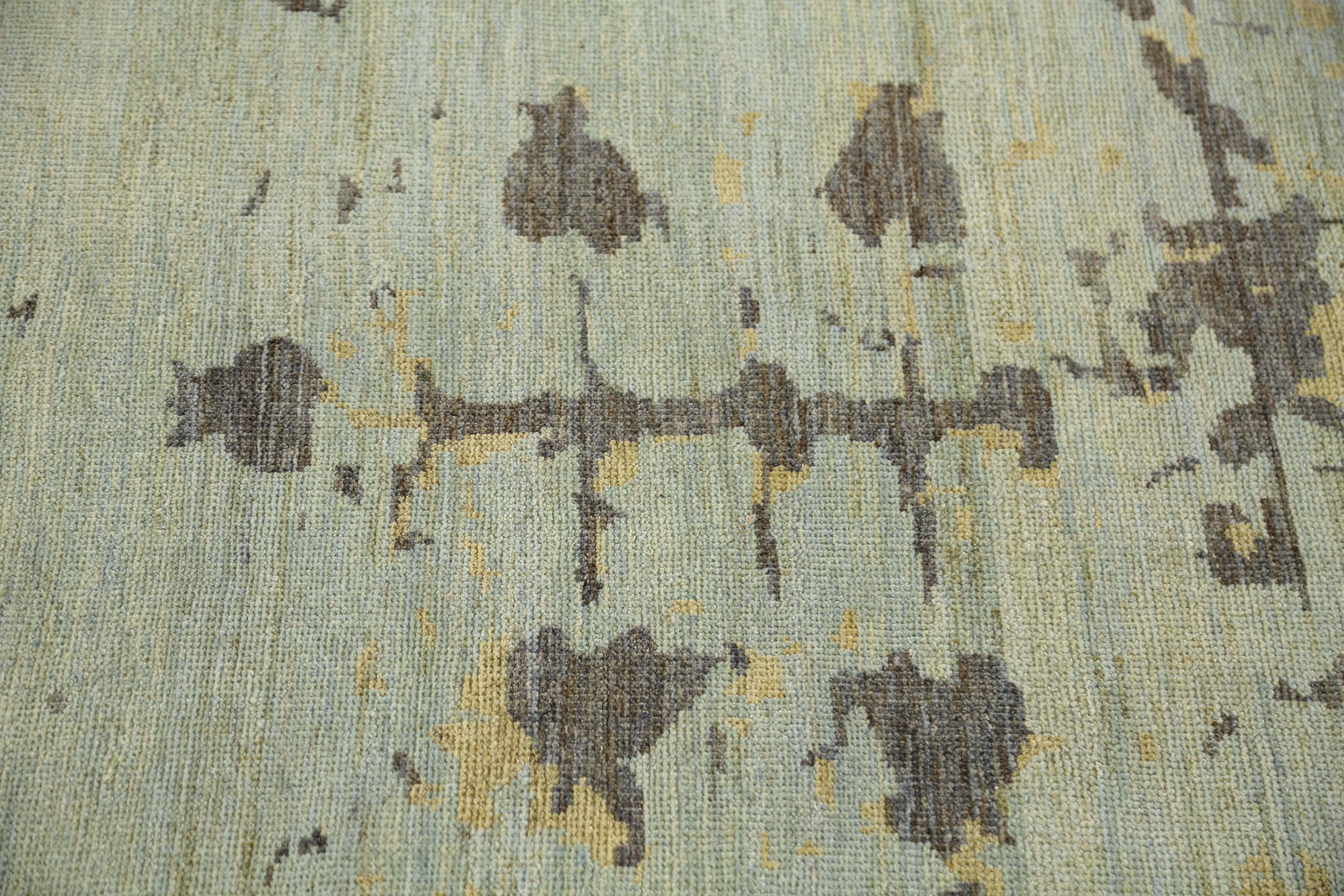 Alfombra Afganistán Sultanabad Circa 1990 - Lana Marrón Azul Claro - 95550 Tribal en venta