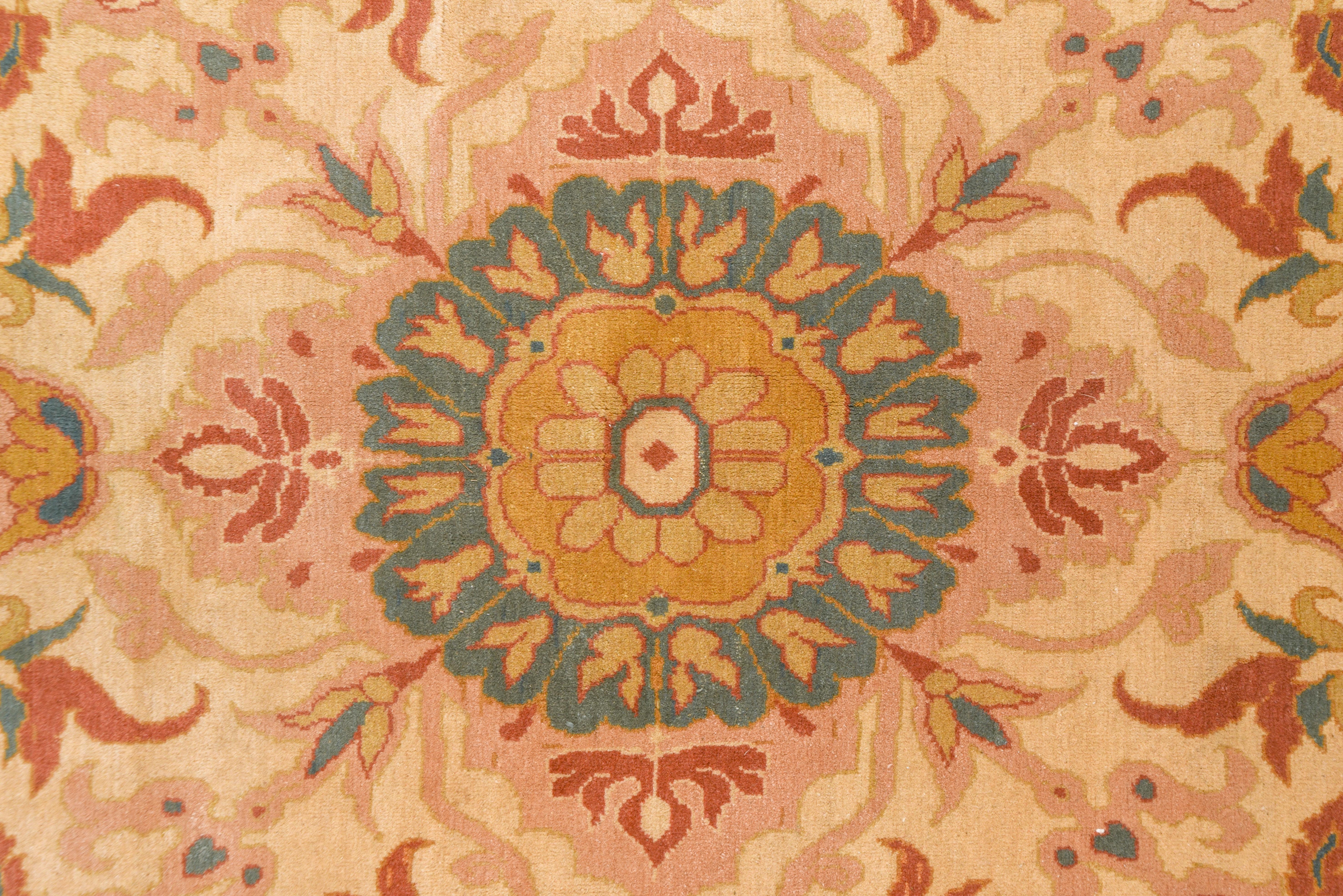 Hand-Knotted Persian Sultanabad Carpet, Colorful For Sale