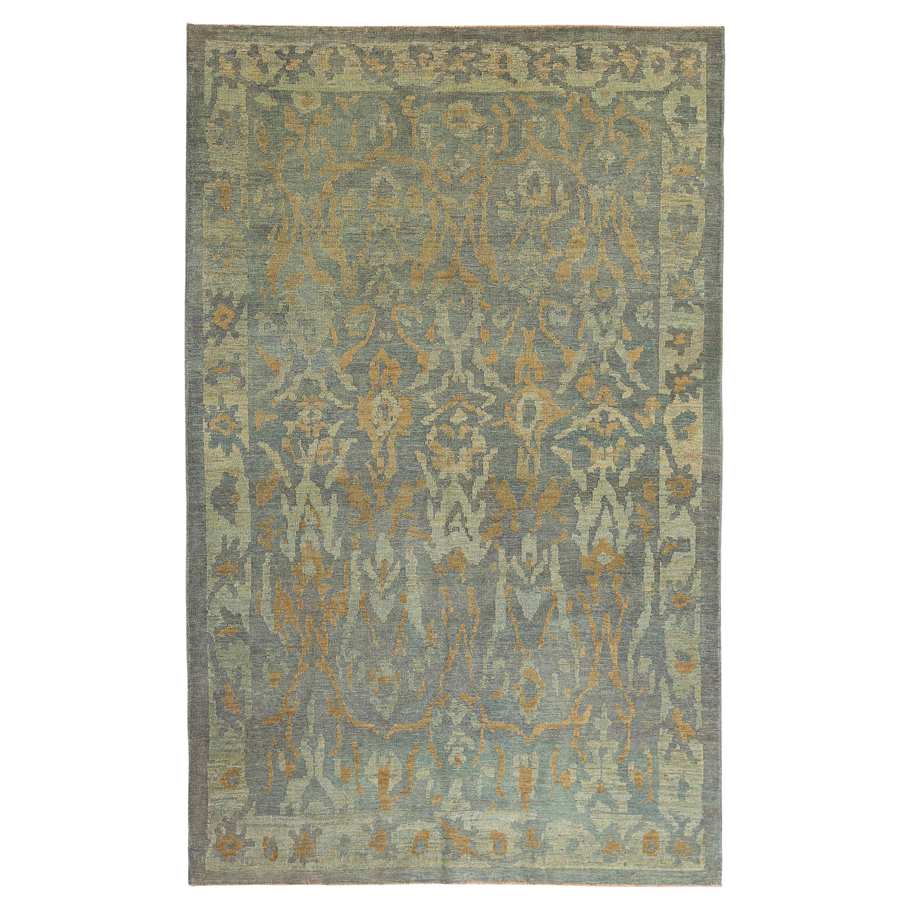 Modernized Turkish Sultanabad Handmade Rug