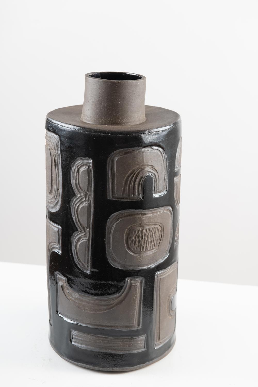 Americano Vaso Moderno in ceramica smaltata di Trish DeMasi in vendita
