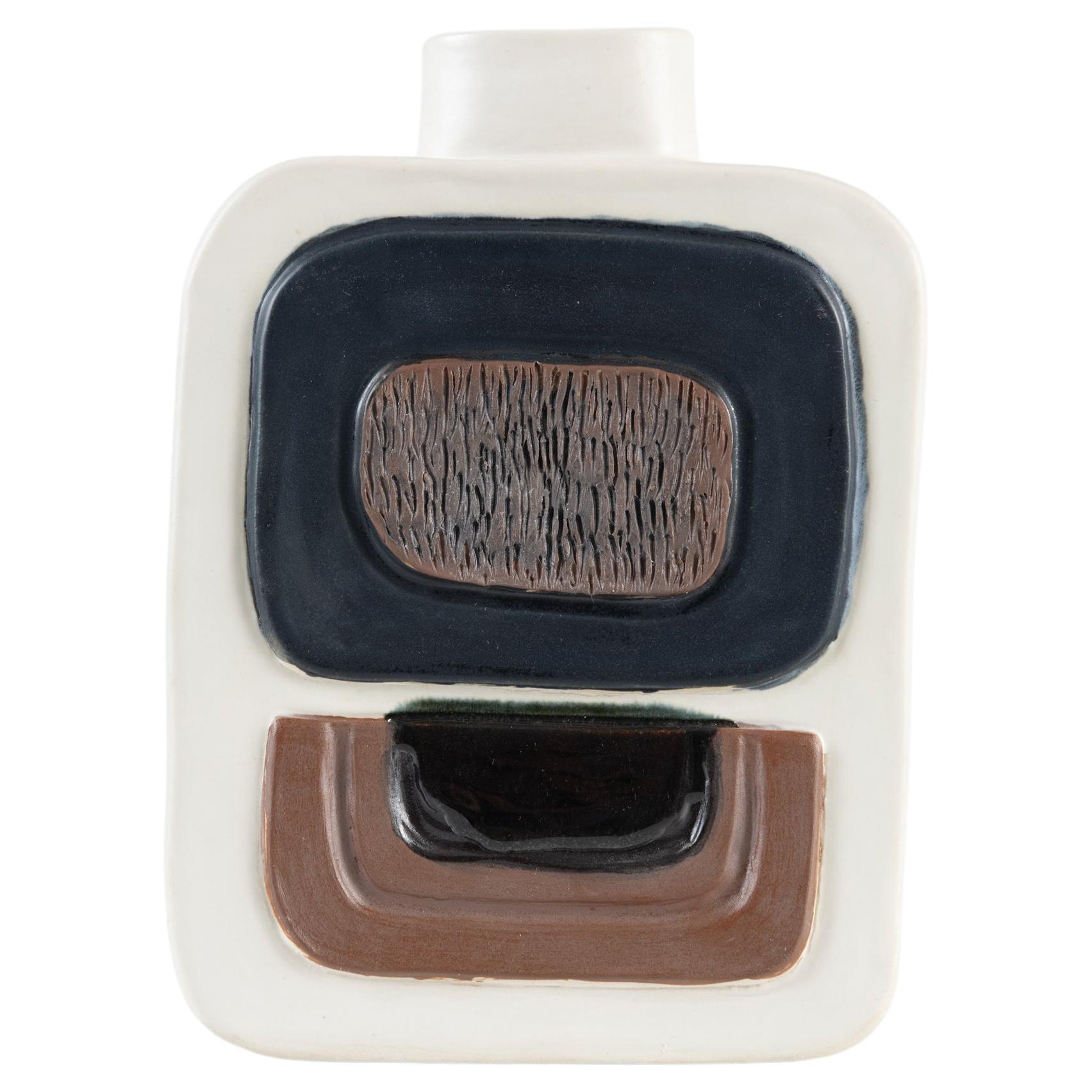 Moderno Vessel in Glazed Ceramic by Trish DeMasi For Sale