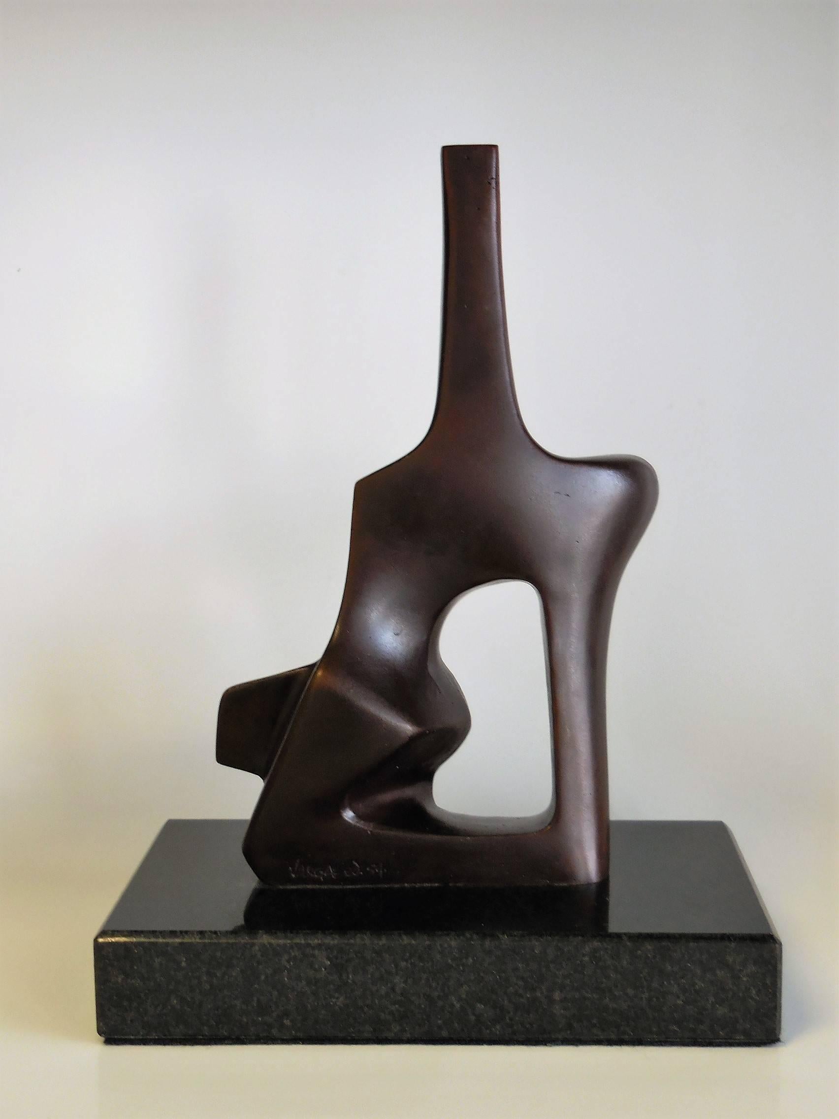 bronze abstract sculpture