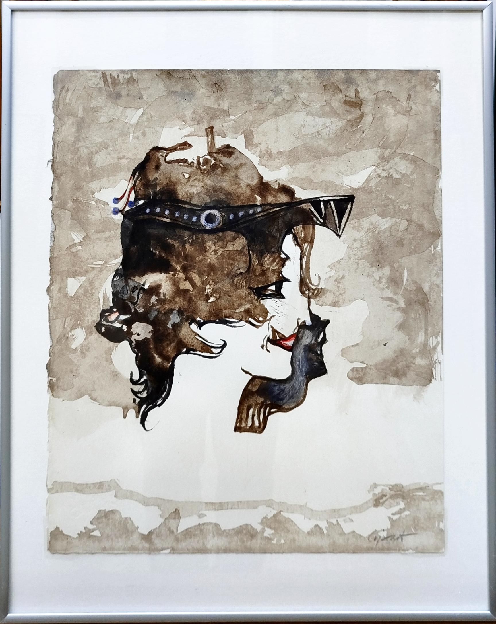 MODEST CUIXART. pintura sobre cartón en técnica mixta - Painting de Modest Cuixart i Tàpies