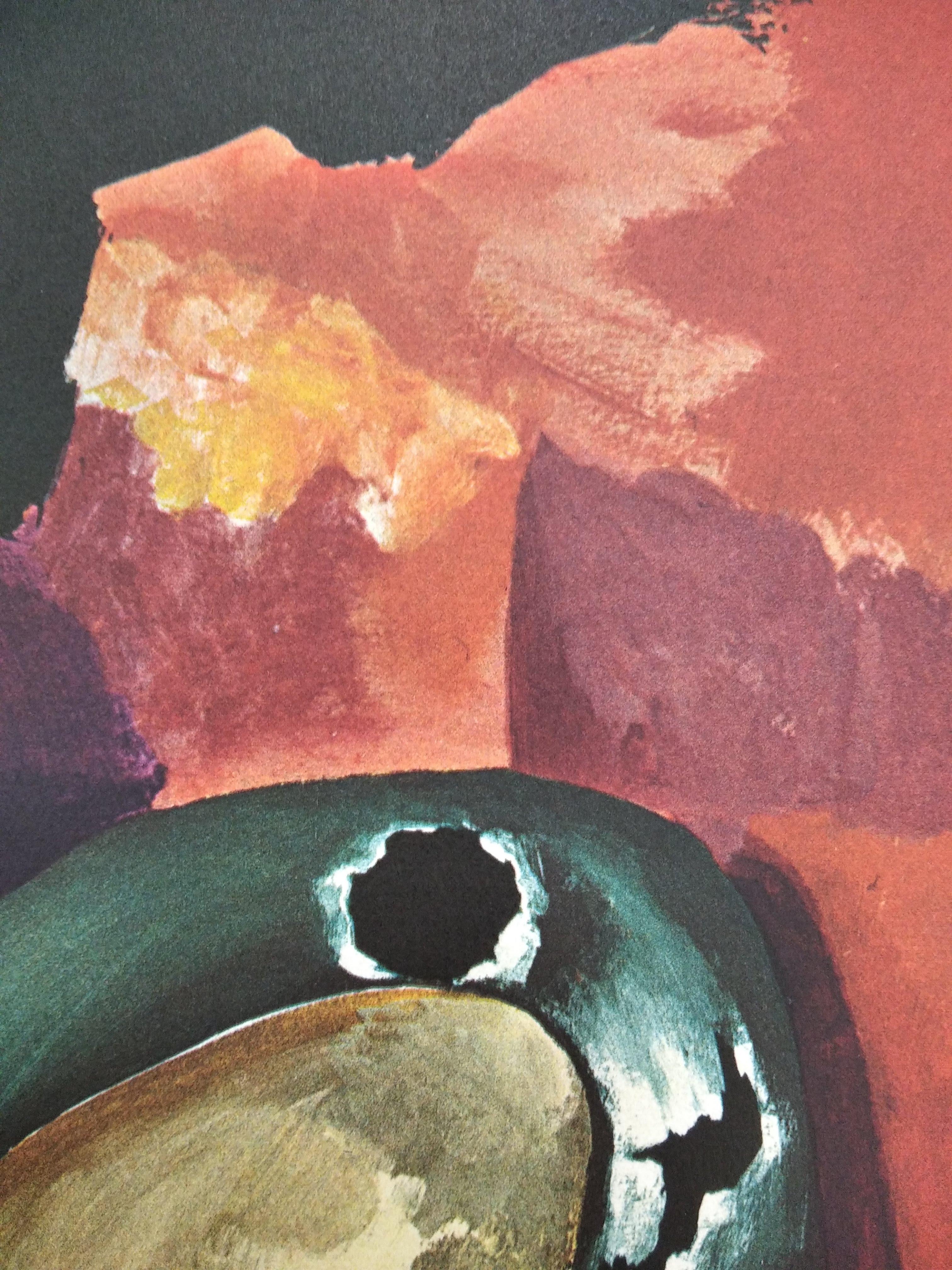Untitled - Abstract Print by Modest Cuixart i Tàpies