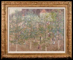 La Grande Parc a Oudenaarde - Post Impressionist Landscape Oil by Modest Huys