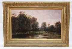 Dämmerungslandschaft - Óleo sobre tabla