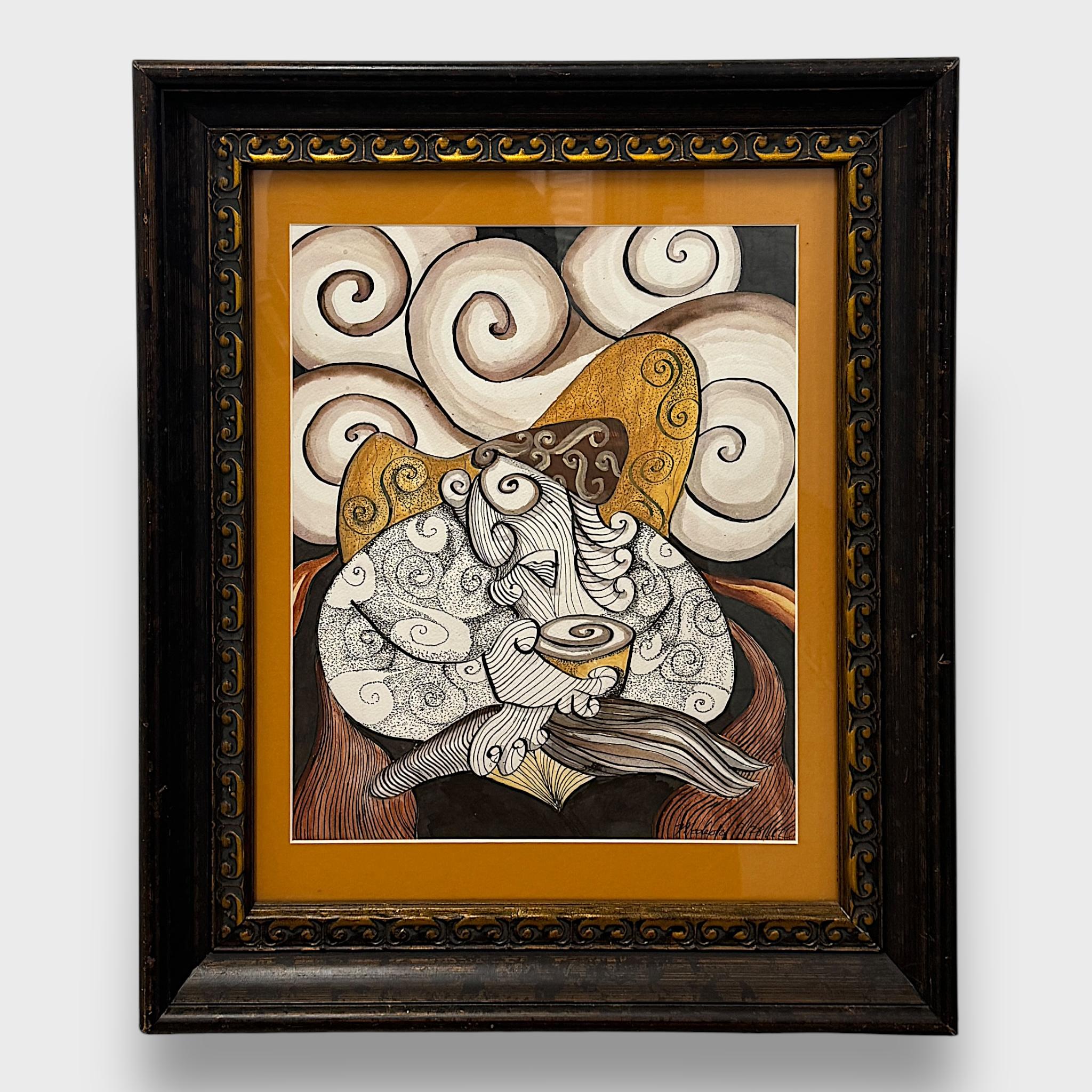 ONDE DEL CUORE #2 - Mixed Media Art di Modesto Aceves