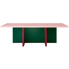 Color-Blocked 98-Inch Lacquered MDF Modesto Dining or Conference Table