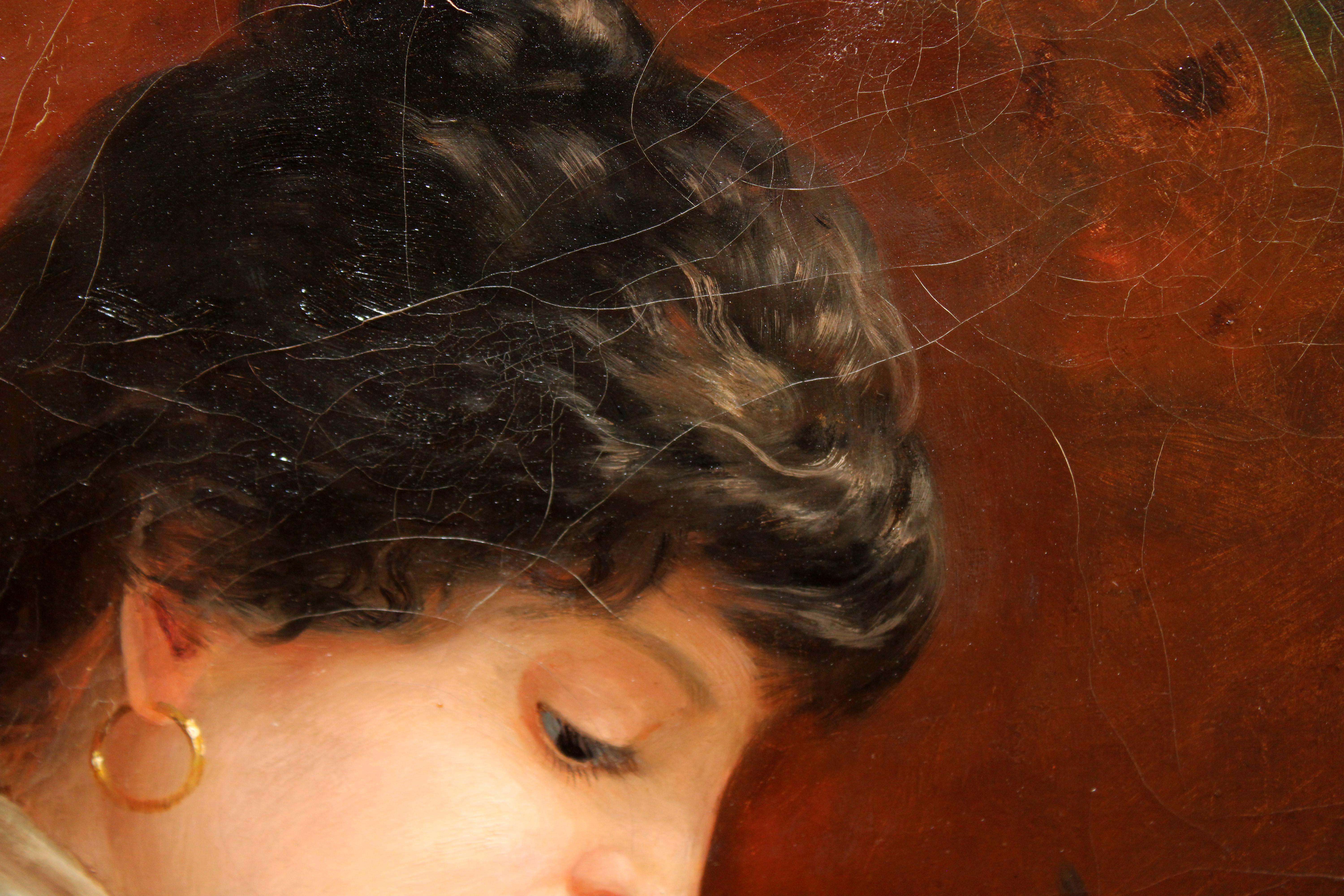 Óleo sobre lienzo - Maternidad en venta 2