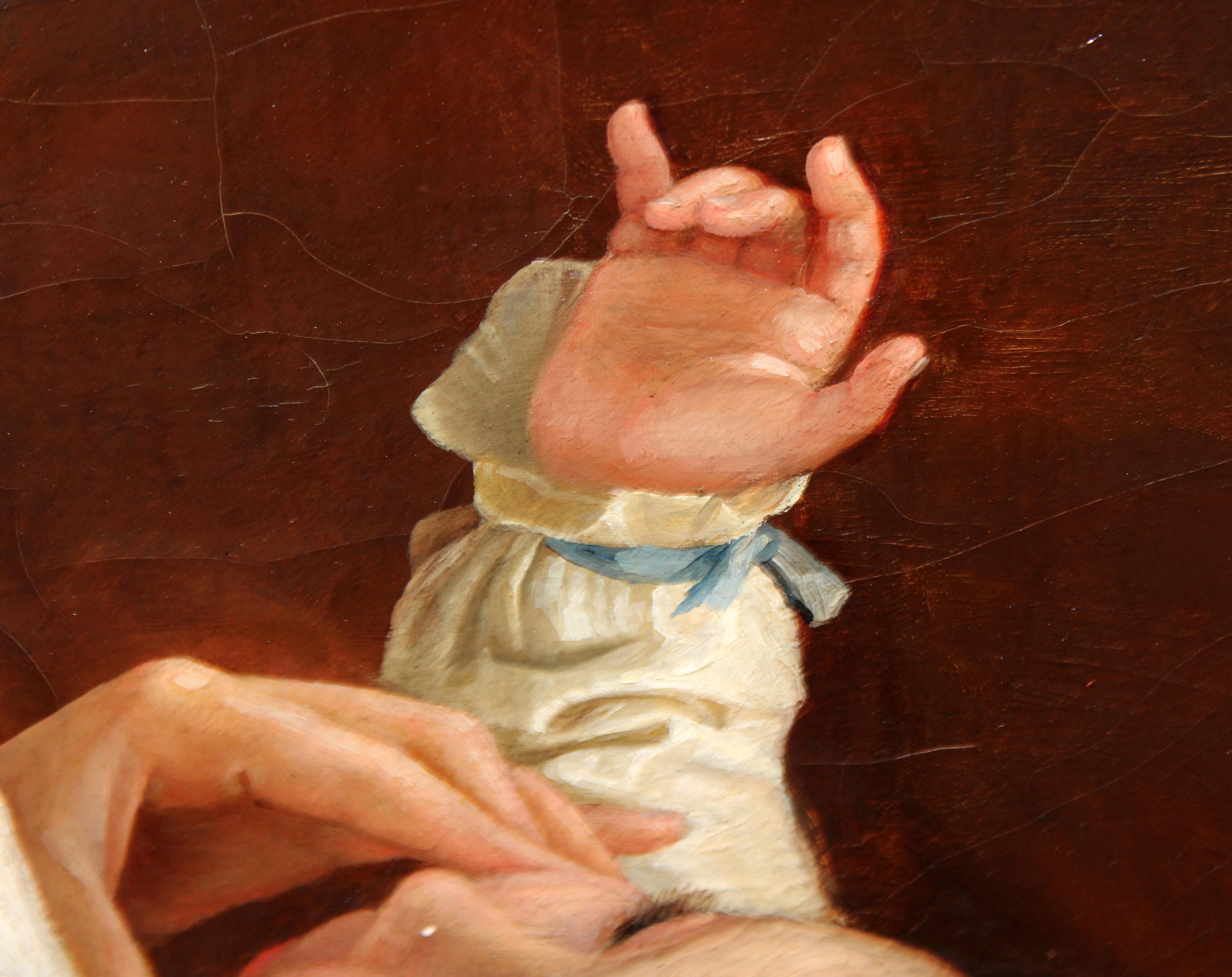 Óleo sobre lienzo - Maternidad en venta 3