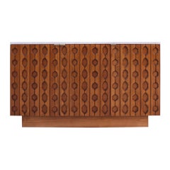 Modification of Measures - Italian Sideboard Made of Solid Wood and Travertine