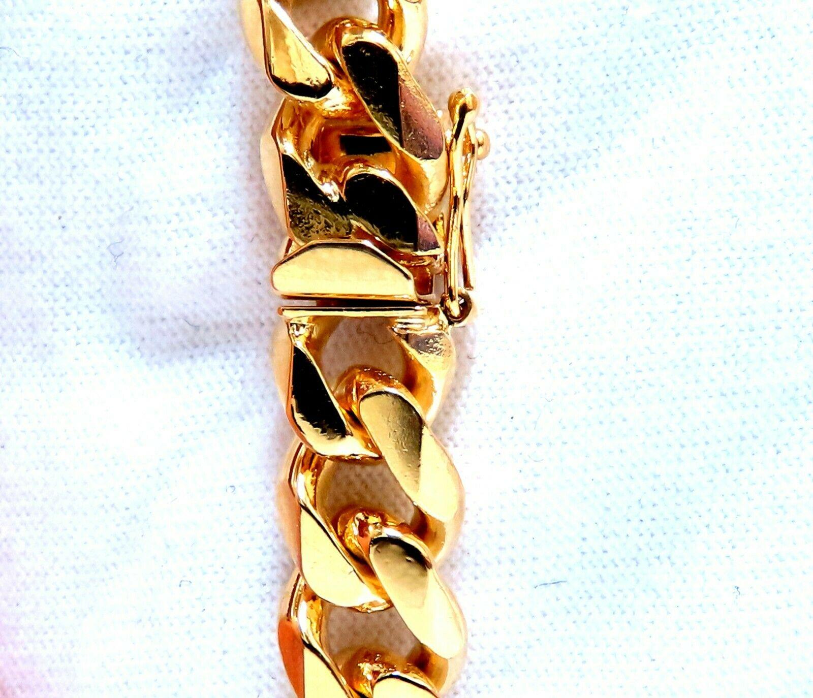 Modified Cuban Link Bracelet 14kt 39 Grams For Sale 1