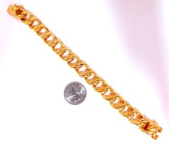 Modified Cuban Link Bracelet 14kt 63 Grams