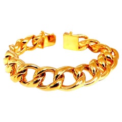 Used Modified Cuban Link Bracelet 14kt 63 Grams