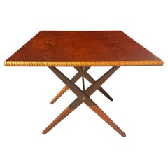 Modified Hans Wegner Saber Leg Dining Table, Model AT-303 for Andreas Tuck