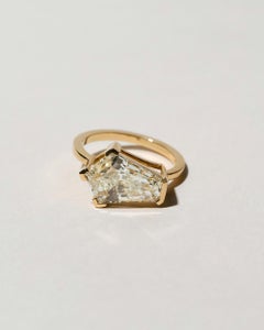 Mociun Modified Step Cut Diamond Ring