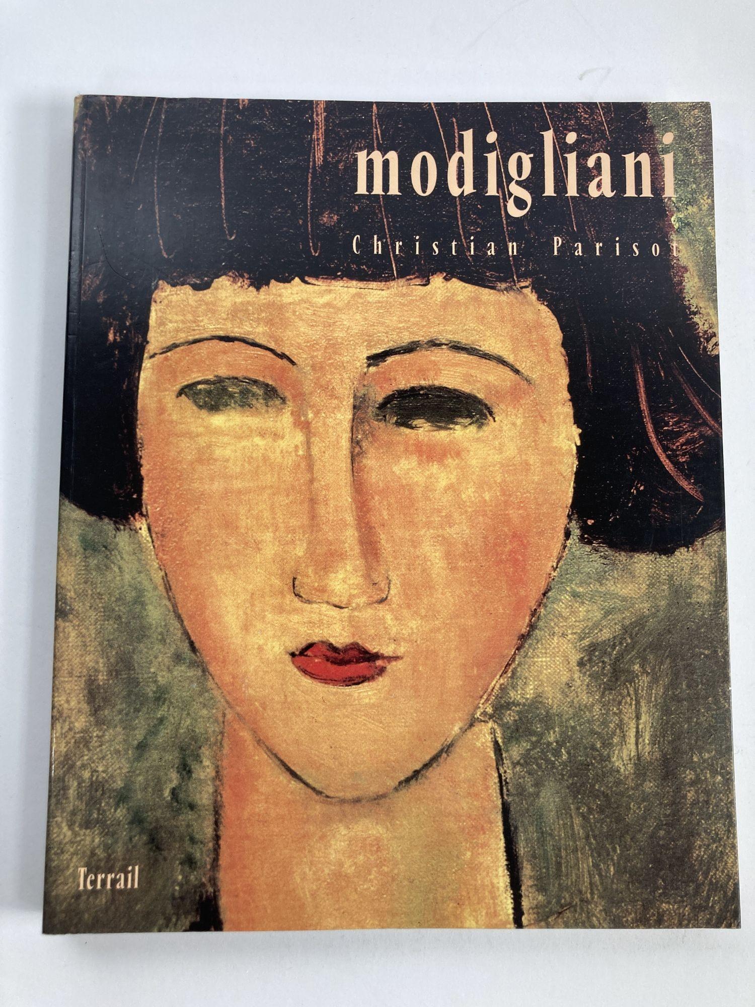 Modigliani by Christian Pariso - 1992.
Published by Pierre Terrail., Paris., 1992.
Illustrated in black, white and color. Important reference work.

Title: Modigliani.
Publisher: Pierre Terrail., Paris.
Publication Date: 1992
Binding: Soft