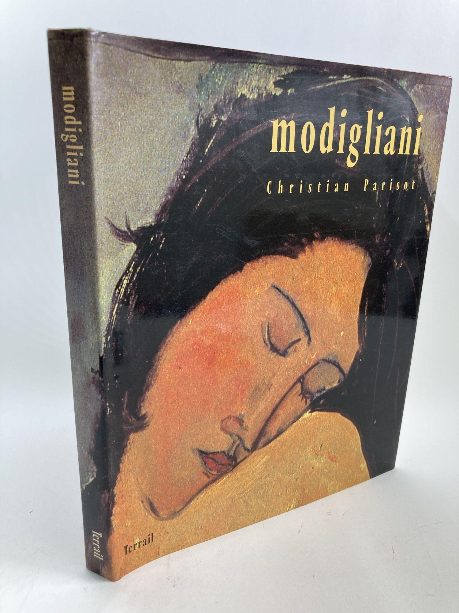 Modigliani by Christian Pariso, 1992 Hardcover Coffee Table Art Book.
Published by Pierre Terrail.,
Paris., 1992.
Illustrated in black, white and color.
Important reference work.
Title: Modigliani. Publisher: Pierre Terrail.
Paris. Publication